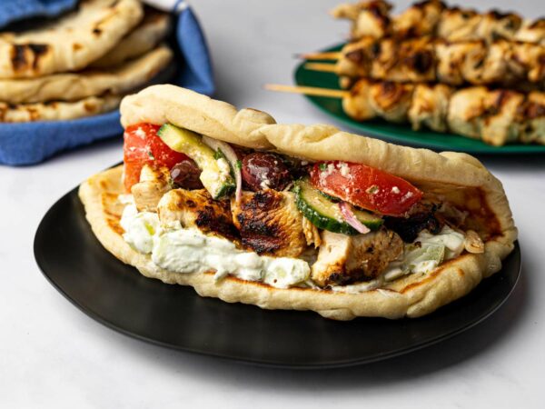 Chicken Souvlaki with Pita